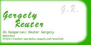 gergely reuter business card